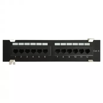 DS-IT CAT 6 fali patchpanel, 12 portos UTP (DS-Patch6-12UTP-WM)