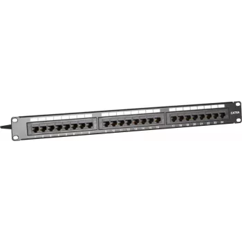 DSIT DS-Patch6a-24UTP 24 portos CAT6a UTP patchpanel, 19 inch 1U, 10GbE, PoE+
