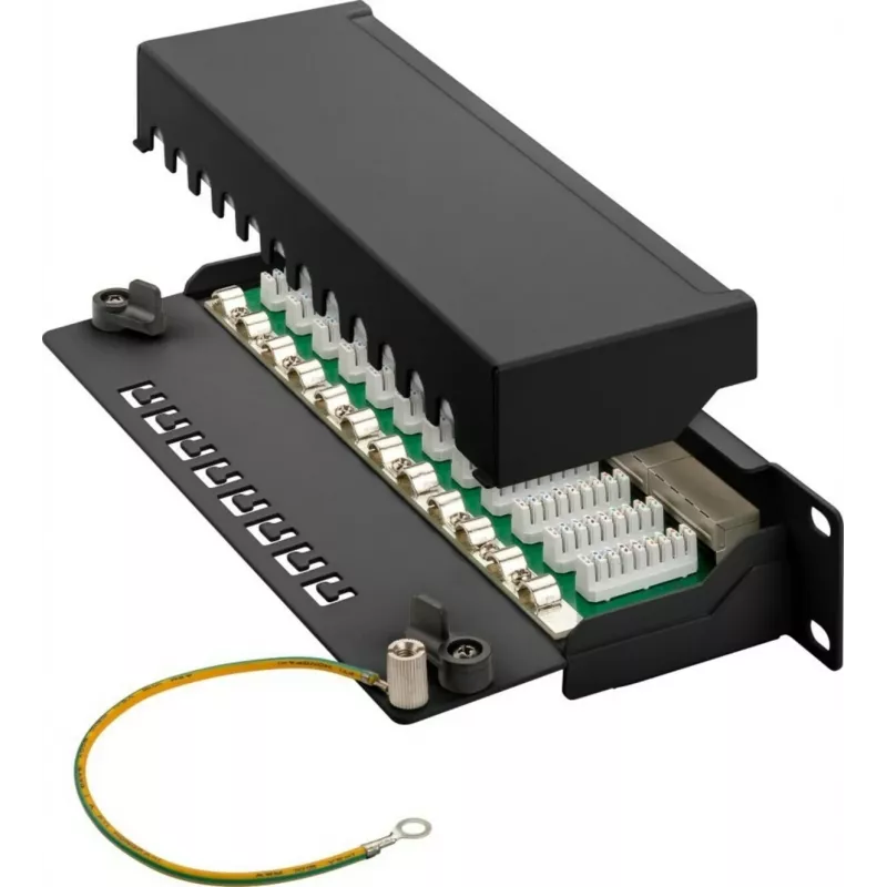 DSIT DS-10Patch6a-12STP 10 inch 12 portos STP CAT 6a patchpanel