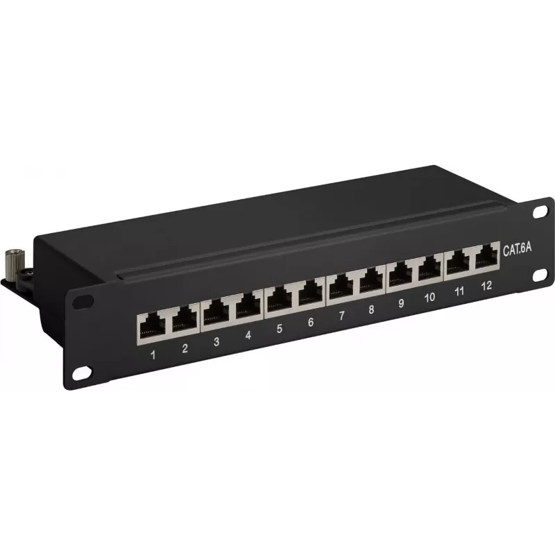 DSIT DS-10Patch6a-12STP 10 inch 12 portos STP CAT 6a patchpanel