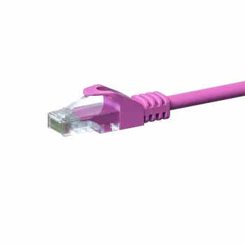 DSIT CAT 5e U/UTP hálózati patchkábel, 3 m, rózsaszín, CCA, RJ45, Gigabit Ethernet