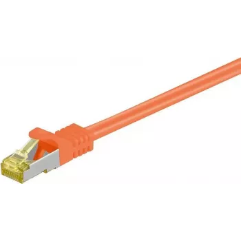 DSIT RJ45 hálózati kábel S/FTP PiMF CAT 7 nyers kábellel, 1 m, narancssárga (DC-76-010)