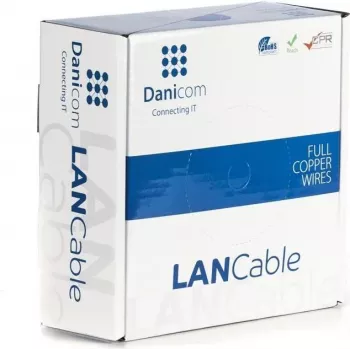 DSIT DANICOM CAT5E FTP 50m hajlékony PVC hálózati kábel (Fca)