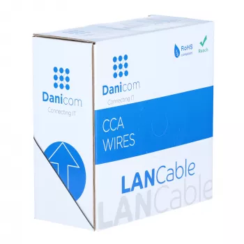 DSIT CAT6 S/FTP 50m kábel tekercsen szürke CCA (DC-SFTP6CCA50-GRY)