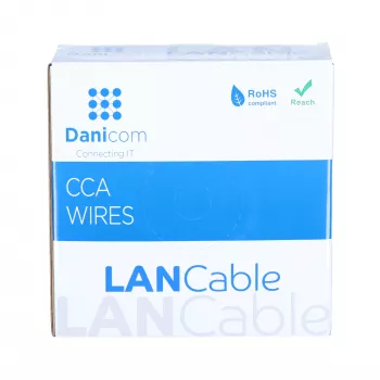 DSIT CAT6 S/FTP 50m kábel tekercsen szürke CCA (DC-SFTP6CCA50-GRY)