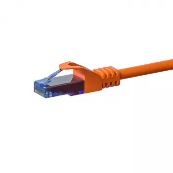 DSIT CAT6a U/UTP 100% réz Ethernet patch kábel, 0,5 m, narancssárga, 10Gbps, 500MHz, RJ45 (DC-U6A6-005)