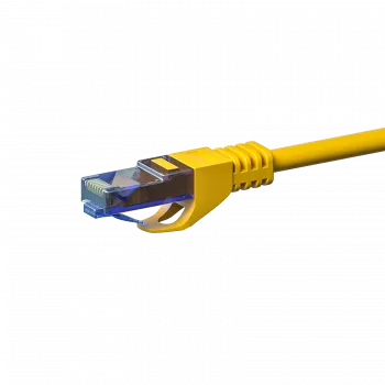 DSIT CAT6a Ethernet patch kábel 100% réz U/UTP 5 m sárga DC-U6A7-050