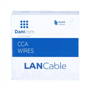 DSIT CAT5e F/UTP 50m tekercs tömör magos CCA hálózati kábel szürke (DC-FTP5CCA50S-GRY)