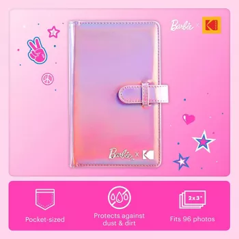 Kodak x Barbie mini fotóalbum 96 fotóhoz 2x3 inch, 16 oldal, rózsaszín (RODB2X3AC)