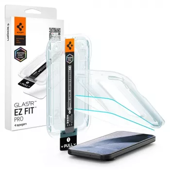 Spigen Glas.tR EZ Fit Pro AC 2 csomagos edzettüveg kijelzővédő Google Pixel 11 / Pixel 11 Pro-hoz - átlátszó