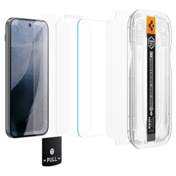 Spigen Glas.tR EZ Fit Pro AC 2 csomagos edzettüveg kijelzővédő Google Pixel 11 / Pixel 11 Pro-hoz - átlátszó
