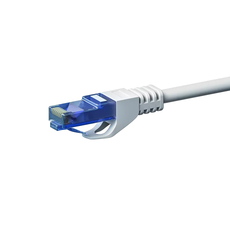 DSIT UTP CAT6a patch kábel, 2 m, fehér – 100% réz, DC-U6A2-002