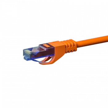 DSIT CAT6a U/UTP 100% réz Ethernet patch kábel, 7,5 m, narancssárga, 10 Gbps, 500 MHz, RJ45