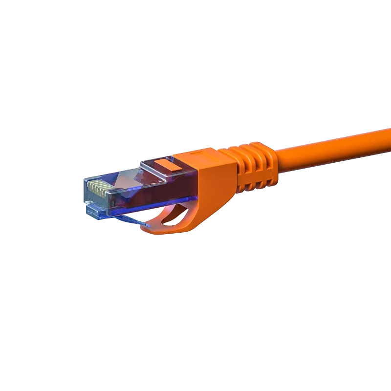 DSIT CAT6a U/UTP 100% réz patchkábel 15m narancssárga