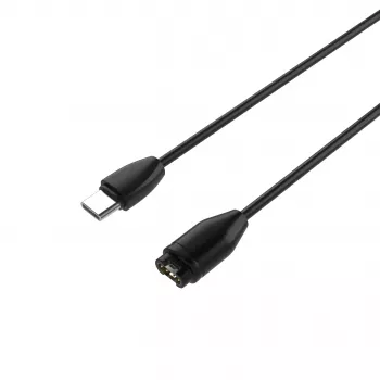 FIXED USB-C Garmin töltőkábel, 2 m, fekete – Forerunner Fenix Venu Vivoactive Instinct
