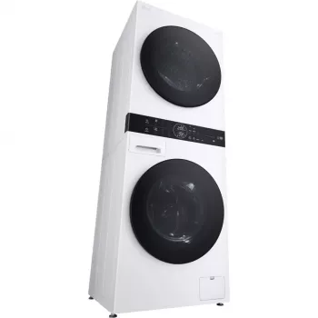 LG WashTower WT1210WWF WiFi-képes 12 kg mosó-szárítógép hőszivattyúval, fehér