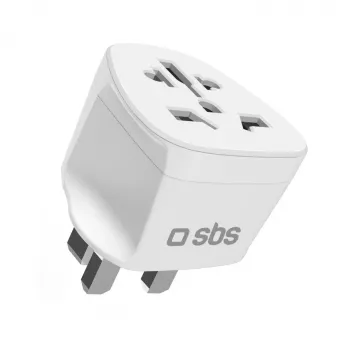 SBS univerzális utazási adapter Nagy-Britanniához - fehér