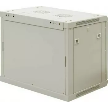 DSIT 9U Wall-Mount Server Cabinet with Glass Door, White, 600x450x500 mm