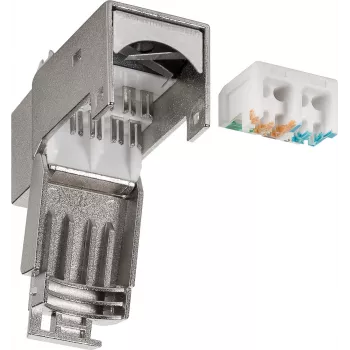 DS-IT CAT6 STP keystone jack szerszám nélküli RJ45 modul
