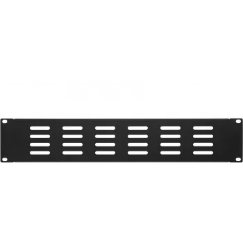 DSIT 19 inch perforált takarópanel 2U fekete (DS-Blind2-perf)