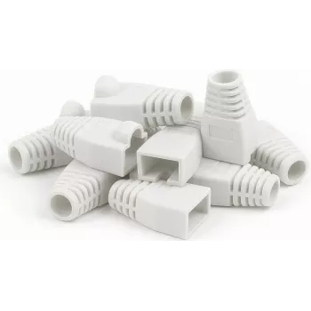 DSIT DANICOM RJ45 kábelköpeny fehér - 10 darab (DC-RJ45-BOOT-WHITE-10PCE)