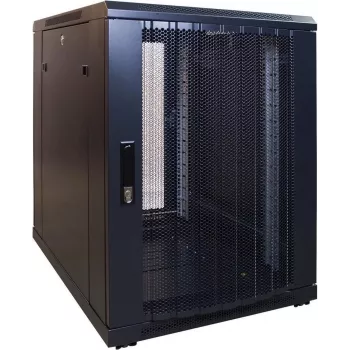 DSIT 15U mini szerver szekrény perforált elülső ajtóval 600x600x860 mm (DS6615PP-MINI)