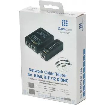 DSIT DC-CABLETEST-PRO hálózati kábelteszter U/UTP, F/UTP és SF/UTP, Cat5/Cat6