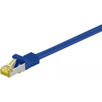 DSIT Cat.7 S/FTP PiMF RJ45 hálózati kábel, 2 m, kék, 10 Gbps, 600 MHz