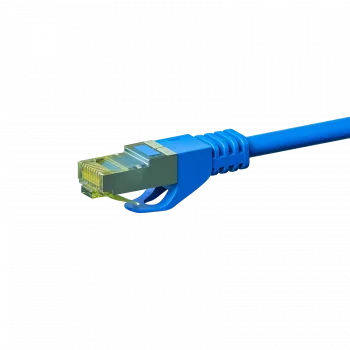 DSIT Cat.7 S/FTP PiMF RJ45 hálózati kábel, 2 m, kék, 10 Gbps, 600 MHz