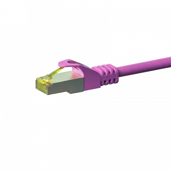 DSIT Cat.7 S/FTP PiMF RJ45 hálózati kábel, rózsaszín, 5 m