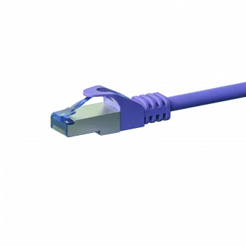 DSIT CAT 6a S/FTP LSOH hálózati patchkábel, 20 m, lila