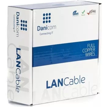 DSIT DANICOM CAT6A S/FTP 50 m LSZH Fca hálózati szerelőkábel
