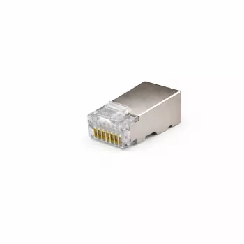 DSIT FTP RJ45 CAT5e hálózati csatlakozó hajlékony és tömör érhez - 10 darabos csomag