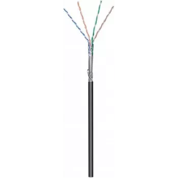 DSIT CAT6 S/FTP 50 m kültéri hálózati kábel tekercsen, fekete CCA (DC-OUT-SFTP6CCA-50S)