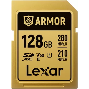 Lexar Professional ARMOR GOLD 128GB SDXC UHS-II V60 memóriakártya (LSDAMGL128G-RNNNG)