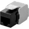 DS-IT CAT6a UTP Keystone Network Connector - Toolless - Black (DS-KC-UTP6A-TL-1)