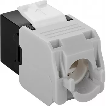 DS-IT CAT6a UTP keystone hálózati csatlakozó - szerszám nélküli - fekete (DS-KC-UTP6A-TL-1)