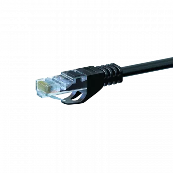 DSIT CAT 5e U/UTP hálózati kábel, RJ45 dugó-dugó, 10 m, fekete, CCA