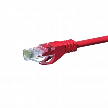 DSIT CAT 5e U/UTP hálózati kábel, 20 m, piros, CCA, RJ45-RJ45, Gigabit Ethernet