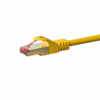 DSIT CAT 6 S/FTP LSOH patch kábel, 0,25 m, sárga