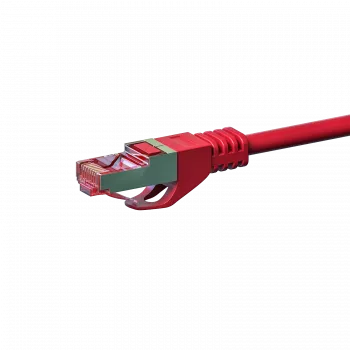 DSIT Cat 6 S/FTP LSOH Ethernet patch kábel, 1 m, piros