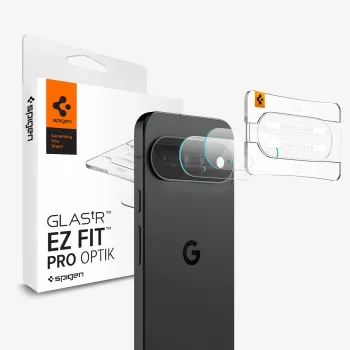 Spigen Optik Pro Glas.tR EZ Fit kameravédő 2 darabos csomag Google Pixel 11-hez átlátszó