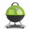 FIELDMANN FZG 1000G faszéngrill, 44 cm krómozott grillezőrács, zománcozott acél test, háromlábú állvány, kivehető hamufogó, fekete