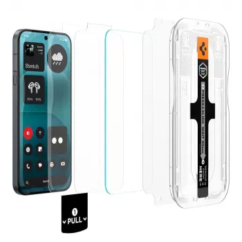 Spigen Glas.tR EZ Fit Pro AC HD képernyővédő fólia 2 darabos csomag Nothing Phone 4a Pro-hoz - átlátszó, edzett üveg