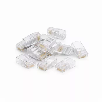 DSIT CAT5e UTP RJ45 dugó sodrott és tömör vezetékhez, 10 darabos csomag