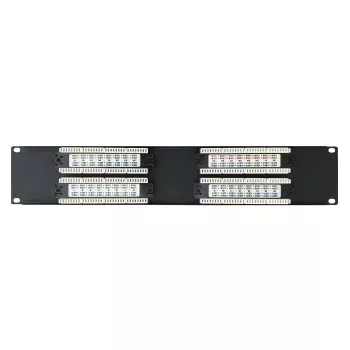 DSIT 19 inch Cat6 UTP 32 portos patchpanel 2U fekete