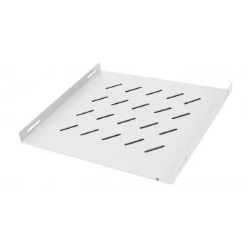 DSIT fix polc 800 mm mély kültéri szerver szekrényekhez, 1U, 50 kg terhelés, világosszürke
