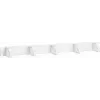 DSIT 19 inch 1U fém kábelmenedzsment panel résszel – fehér (DS-1904-W)