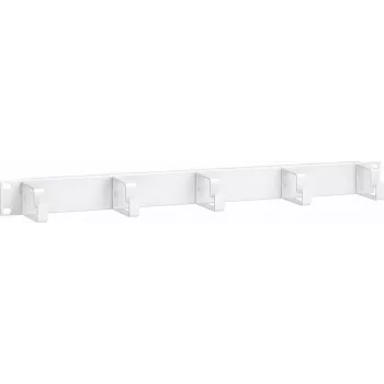 DSIT 19 inch 1U fém kábelmenedzsment panel résszel – fehér (DS-1904-W)