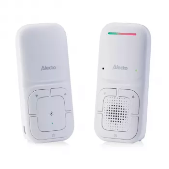 Alecto DBX130 DECT bébiőr Full ECO móddal, beszélgetőfunkcióval, hőmérséklet-érzékelővel, altatódalokkal és éjszakai lámpával